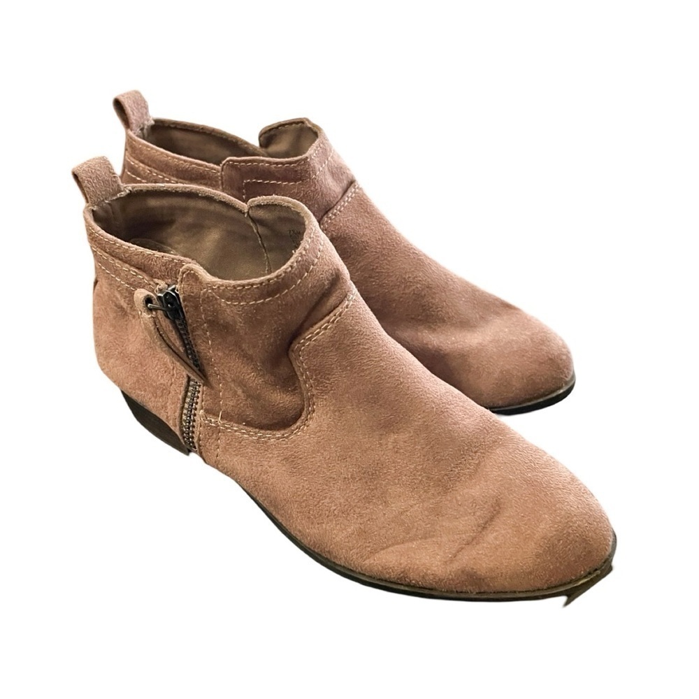 ARIZONA Womens Garrity Brown Textile Ankle Boots Booties Sz 7